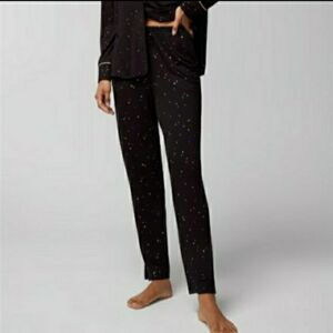 Soma Cool Nights Ankle Pants Black Gold Specks 🖤 RET $54-